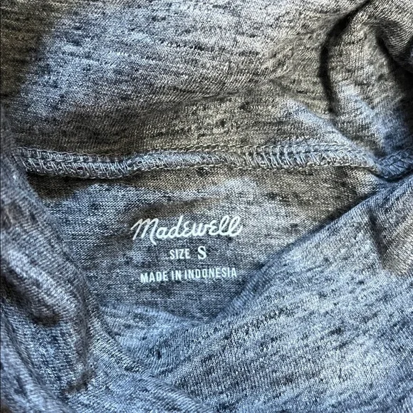Madewell Whisper Cotton Turtleneck Gray Small - Picture 5 of 10